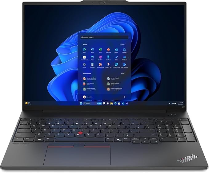 Lenovo ThinkPad E16 G2 21MA003RGE - Portátil de 16" con Pantalla WUXGA, Procesador Intel Ultra 7 155H, 32GB de RAM, 1TB de Almacenamiento, Windows 11 Pro.