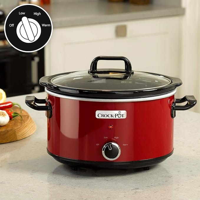 Crock Pot 35L: Olla de cocción lenta calidad precio ideal para 2-3 personas. Olla de cocción lenta de 35 litros perfecta para preparar deliciosas comidas para 2-3 personas. ¡Descubre la mejor calidad al mejor precio!