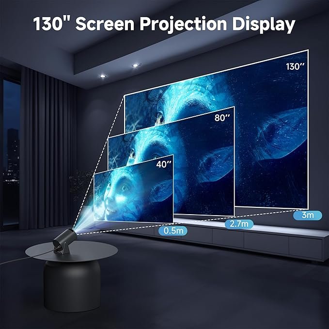 Miniproyector Polocsh WiFi6 y BT5.2, proyector portátil 4K Compatible con Android 11.0 - Opiniones y características completas.