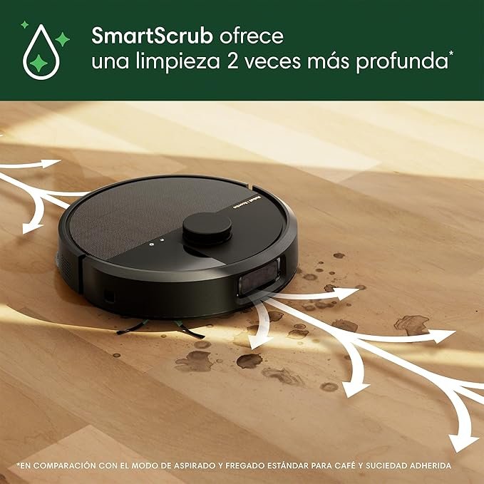 Opiniones iRobot Roomba Plus 505 Combo con Base AutoWash multifunción y autolimpiable, mopas DualClean con PerfectEdge, PrecisionVision IA.