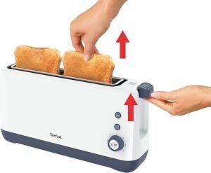 La Tefal Toaster Minim TL302110: Tostadora compacta y potente de alta calidad.