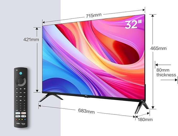 "TCL 32SF540-32" FHD Smart TV - HDR & HLG-Dolby Audio-DTS Virtual X-Bezel-Less-Dual-Band WiFi 5 - con Fire OS 7 System: Opiniones y características destacadas"