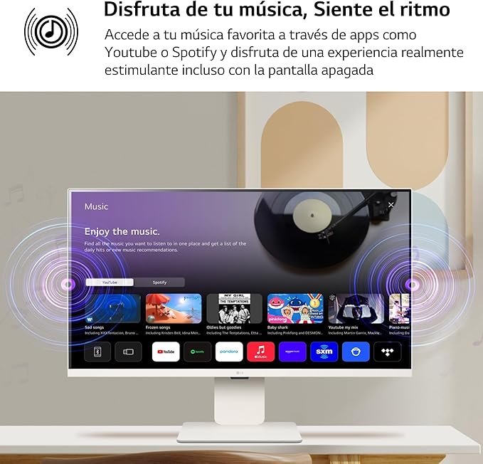 LG 27SR50F-W - Smart monitor de 27" con pantalla IPS Full HD - Opiniones y características del webOS 23 (1920x1080)