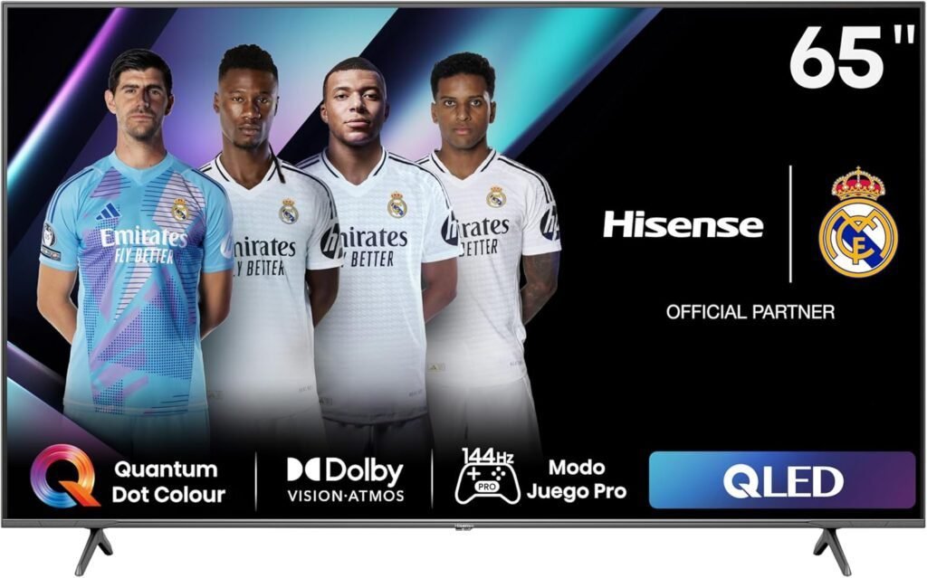 Mejor Televisor Gaming Hisense 65E7NQ Pro QLED 65 Pulgadas - Precio, Calidad, Opciones Competitivas - 144Hz VRR ALLM QLED HDR Sonido Envolvente - Oferta Recomendado.