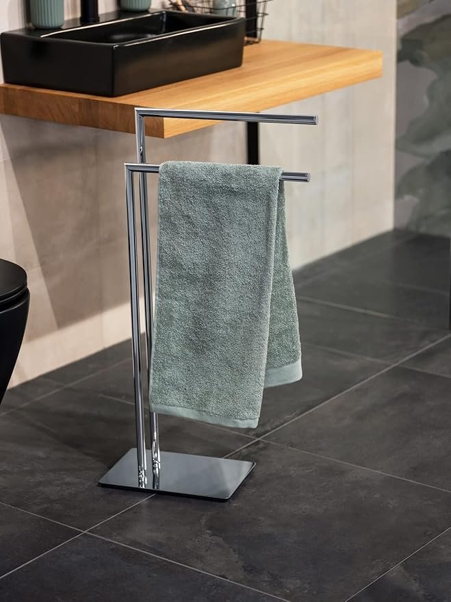 Toallero Recco - Perchero de acero Wenko, diseño moderno y funcional. Tamaño: 48 x 80.5 x 20 cm. ¡Aprovecha la oferta!
