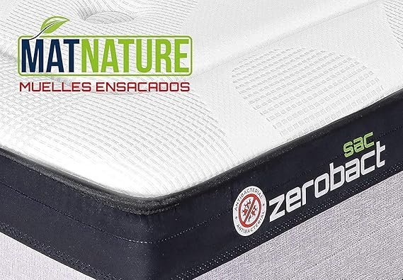 Mejor colchón viscoelástico Zerobact SAC 90x180 antideslizante antibacterial - Precio calidad - Transforma tus noches