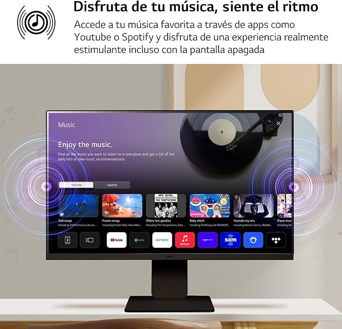 LG 27SR50F-B - Smart monitor, 27 Pulgadas, IPS, Full HD de 16:9 webOS23, bluetooth, altavoces y mando a distancia, 2x HDMI - Opiniones y Características