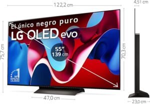 Imagen de producto LG OLED55C45LA, 55" OLED 4K Serie C4, Smart TV con WebOS, Procesador a9, Dolby Vision y Atmos, ideal para TV Gaming a 144 Hz.