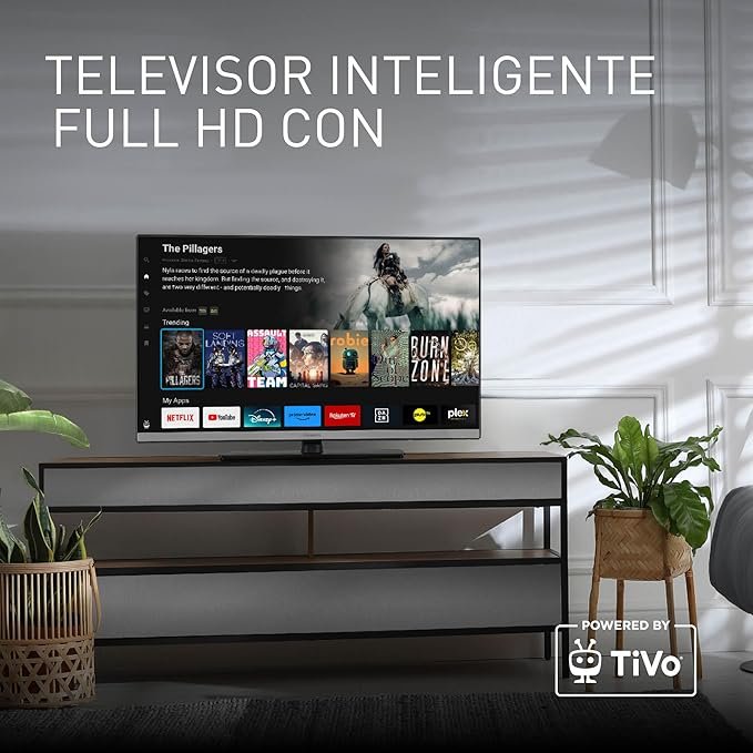 Panasonic TB-32S40AEZ, Serie S40 32 Pulgadas HD LED Smart TV 2024 - Opiniones, TiVo, Control De Voz Google y Alexa, Modo De Juego, Reproductor Multimedia, HDR, HDMI, WLAN.