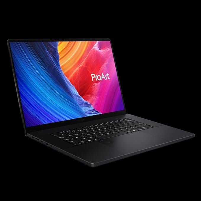 ASUS ProArt P16 H7606WV-ME031WS - 16" WQUXGA OLED, AMD Ryzen™ AI 9 HX 370, 32GB RAM, 1TB SSD, NVIDIA® GeForce RTX™ - Imagen del producto.