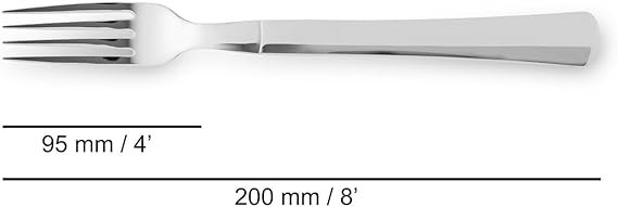 Juego de 12 Cubiertos para Mesa en Acero Inoxidable - 6 Cuchillos y 6 Tenedores - Set de 12 Piezas para Servicio en Mesa. ¡Conoce las Opiniones de los ARCOS Mesa!