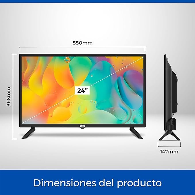 Descubre la pantalla inteligente Cello CS24WS01T de 24 pulgadas para camping y viajes, con triple sintonizador, Bluetooth y compatibilidad con Disney+, Netflix, Apple TV+, Prime Video y Paramount. ¡Disfruta de tus contenidos favoritos en cualquier lugar! #CelloCS24WS01T #TVdeViaje #CampingTV