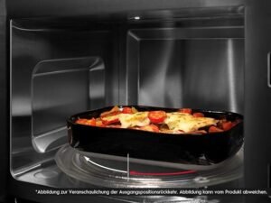AEG MBE2657DEM Horno Microondas Integrable con Grill 900W y Capacidad 26L – Opiniones y vista del diseño moderno en acero inoxidable, ideal para cocinas elegantes y funcionales.