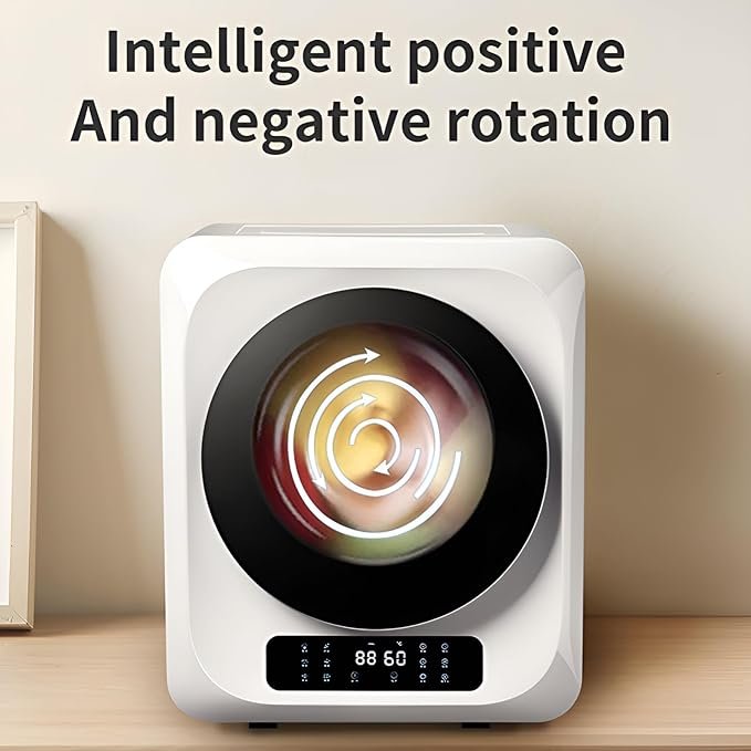 Secadora de ropa portátil 850W de 4 kg con panel táctil LED – diseño compacto ideal para espacios pequeños, secado rápido y eficiente, perfecta para apartamentos, dormitorios o viajes.