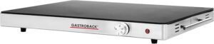 Opiniones GASTROBACK Design - Placa calentadora, color negro y plateado. ¡Descubre la mejor manera de mantener tus alimentos calientes con estilo!