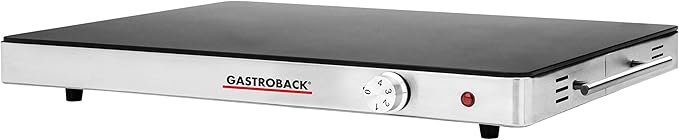 Opiniones GASTROBACK Design - Placa calentadora, color negro y plateado. ¡Descubre la mejor manera de mantener tus alimentos calientes con estilo!