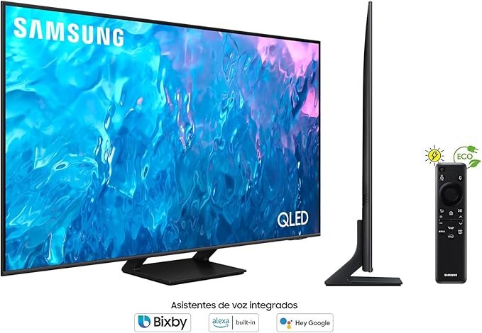 Opiniones SAMSUNG TV QLED 4K 2023 55Q70C Smart TV de 55" con Tecnología Quantum dot, Motion Xcelerator Turbo+ - Descubre la mejor calidad de imagen con este televisor Samsung QLED 4K 2023. Potenciado por la tecnología Quantum dot y Motion Xcelerator Turbo+, disfrutarás de una experiencia visual incomparable. ¡Consíguelo ahora y lleva el entretenimiento a otro nivel!