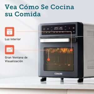 Mejor freidora de aire Cosori 12L con doble resistencia para 2022.