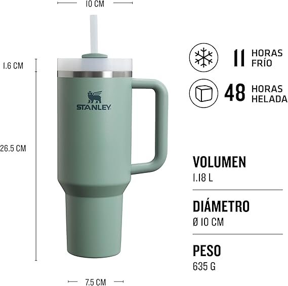 Termo Stanley Quencher H2.0 FlowState Tumbler 1.2L conserva el frío por 11 horas - Opiniones y características