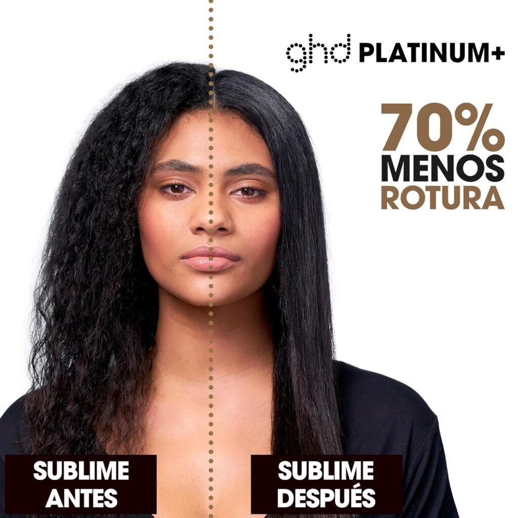Plancha de Pelo Profesional ghd Platinum+ Blanca - Tecnología Inteligente para un Alisado Perfecto
