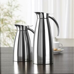 Emsa Termo Eleganza Jarra térmica de acero inoxidable, 1L - Mantén tu bebida caliente por 12 horas y fría por 24 horas. ¡Obtén la mejor opinión aquí!