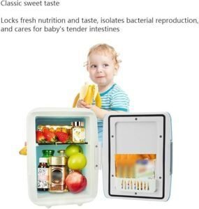 Mini nevera para dormitorio con función de enfriamiento y calentamiento, ideal para mantener tus bebidas y cosméticos a la temperatura perfecta. ¡Consíguela ahora y disfruta de la comodidad en tu habitación!