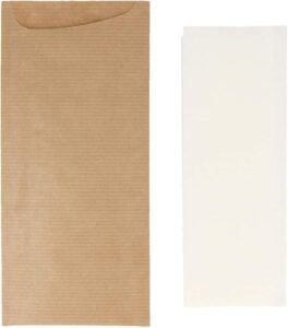 Bolsas Cubiertos + Natural Kraft Verjurado Garcia de Pou 223.19 (pack de 250) - Opiniones y precios.