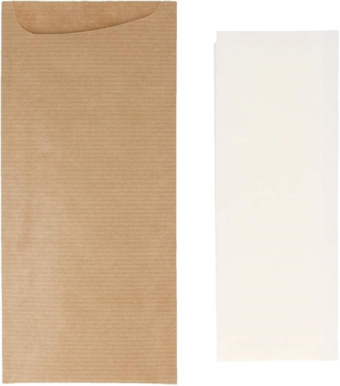 Bolsas Cubiertos + Natural Kraft Verjurado Garcia de Pou 223.19 (pack de 250) - Opiniones y precios.