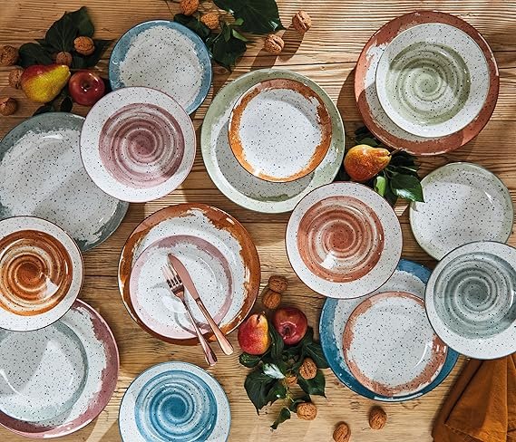 Servicio de platos para 6 personas Tognana Sienna - 18 piezas