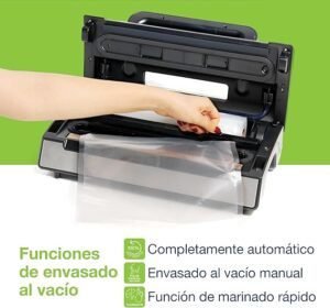 Máquina de envasado al vacío Laica VT3120 con doble bomba y doble sellado - la mejor opción para conservar tus alimentos frescos por más tiempo.