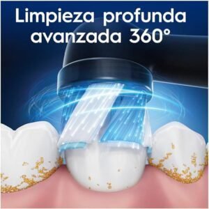 Imagen del producto Oral-B Series iO Ultimate Clean Cabezales de Recambio Originales, pack de 8 recambios negros, ideal para una limpieza dental profunda y eficaz, compatible con cepillos eléctricos Oral-B iO.