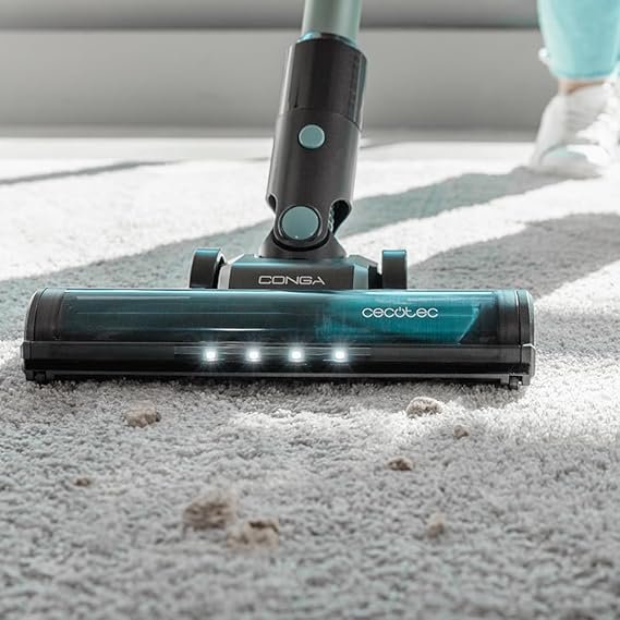 Aspirador Escoba sin Cable Cecotec Conga Rockstar 1500 Ray Pure. Potente motor de 215W, 12 kPa. Autonomía de 45 min. ¡Opiniones y reviews!