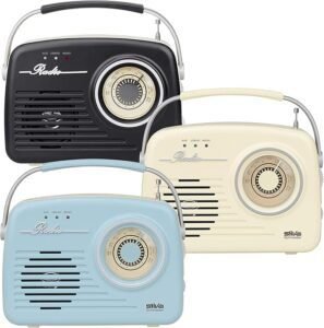 Radio Silva-Schneider Mono 1965 con asa - Funciona con pilas o a la red