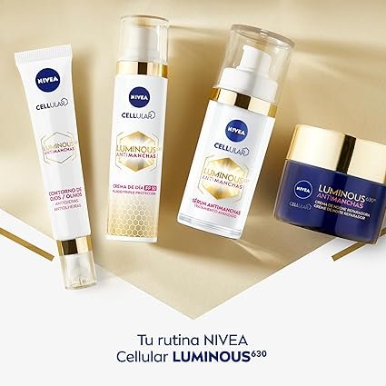 Pack de regalo NIVEA Luminous Antimanchas para mujer con cremas – Tratamiento facial antimanchas con crema de día, crema de noche e iluminador, ideal para reducir manchas y unificar el tono de la piel.