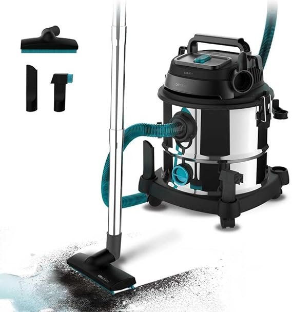 Cecotec Aspirador de Sólidos y Líquidos Conga Rockstar Wet & Dry Steel MAX. 1400 W, 22 kPa - Opiniones y Características.