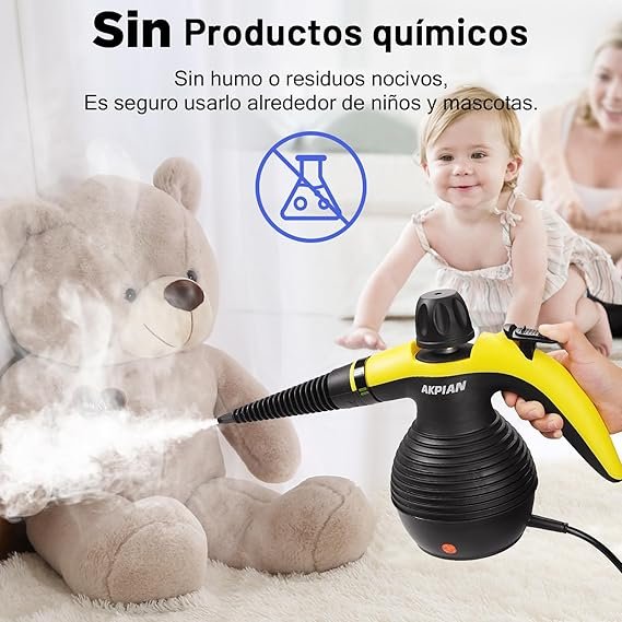 Limpiador a vapor de mano - Limpieza eficaz y sin químicos - Producto de calidad con kit de accesorios incluido. ¡Aprovecha esta oferta!