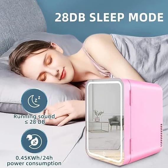 Nevera con Espejo para el Cuidado de la Piel - Enfriar o Calentar/Rosa - Opiniones ¡Consigue ya tu nevera con espejo para el cuidado de la piel en color rosa! Mantén tus productos de belleza frescos o cálidos según tus preferencias. Lee las opiniones de nuestros clientes y descubre el secreto para una piel radiante. ¡Hazte con la tuya hoy mismo!