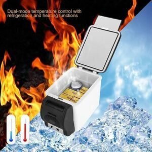 Mini refrigerador para automóvil de 6 litros - Refrigerador térmico portátil y Calentador para automóvil - Opiniones y características del refrigerador electrónico de 6 litros.