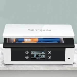 Mini refrigerador portátil de insulina, refrigerador congelador, Mini refrigerador for Coche - perfecto para mantener tus medicamentos a la temperatura adecuada mientras estás en movimiento. ¡Consíguelo ahora!
