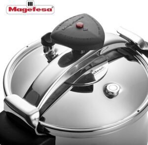 Olla a presión rápida de 8 litros MAGEFESA® Star Bombeada en acero inoxidable - Opiniones y fácil uso