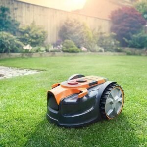 Robot cortacésped eléctrico LawnMaster VBRM16 OcuMow™ para jardines de 100 m² - Opiniones y características - Corte de 20-60 mm