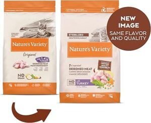 Nature's Variety No Grain Pienso para Gatos Esterilizados con Pavo - 7kg: descubre la mejor alimentación para tu felino esterilizado.