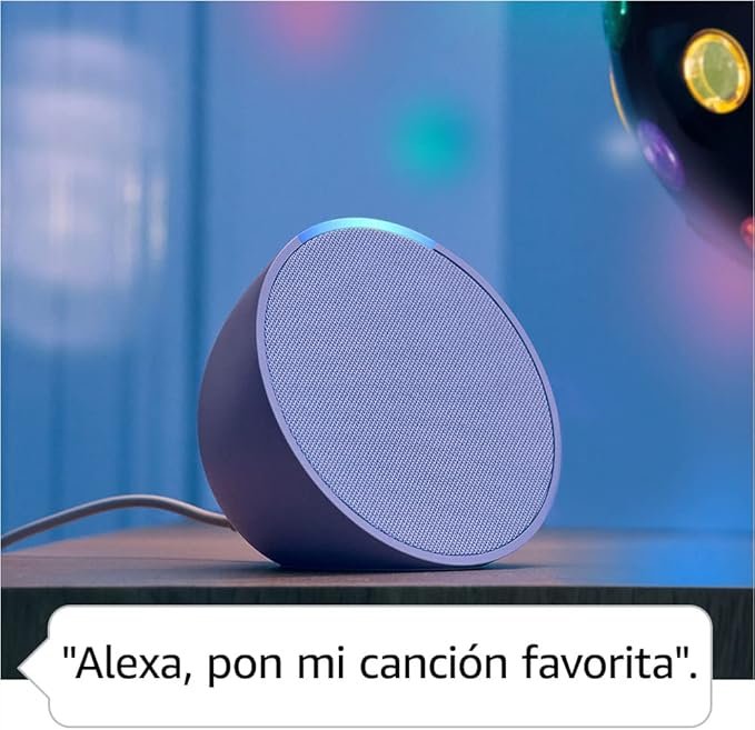 Echo Pop (Última generación) – Altavoz inteligente Bluetooth con Alexa en color elegante, diseño compacto ideal para cualquier espacio, con controles por voz y compatibilidad con hogar inteligente.
