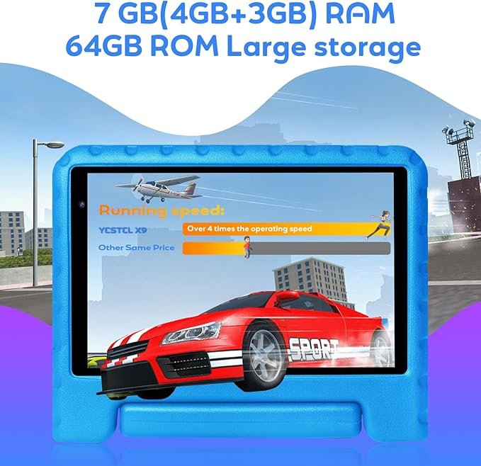 Tablet para niños YESTEL de 8 pulgadas con WiFi 6 y Android 13 - ¡Calidad y precio inigualables!