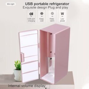 Mini Refrigerador USB Portátil: Mantén tus bebidas frías o calientes en cualquier lugar. Perfecto para la oficina, el coche o la casa. ¡Consigue el tuyo ahora!