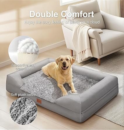 La mejor cama ortopédica para perros extra grandes Gimars XL - cojín.