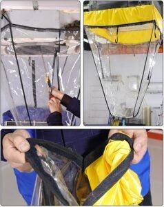 Cubierta de Lavado de Aire Acondicionado para Exteriores: Bolsa de Servicio de Lavado de Aire Acondicionado