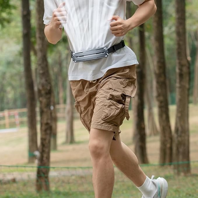 Ventilador de Cintura Portátil con Cinturón de Hielo - Perfecto para Deportes al Aire Libre - ¡Compra Ahora y Mantente Fresco en Tus Actividades al Aire Libre!