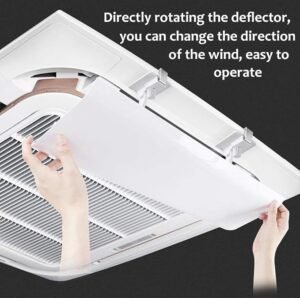 Deflector de Aire Acondicionado para Techo - Evita el soplado Directo de Aire frío/Caliente - Ángulo Ajustable - Opiniones - Aire Acondicionado Central