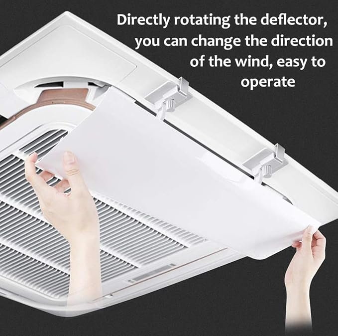 Deflector de Aire Acondicionado para Techo - Evita el soplado Directo de Aire frío/Caliente - Ángulo Ajustable - Opiniones - Aire Acondicionado Central